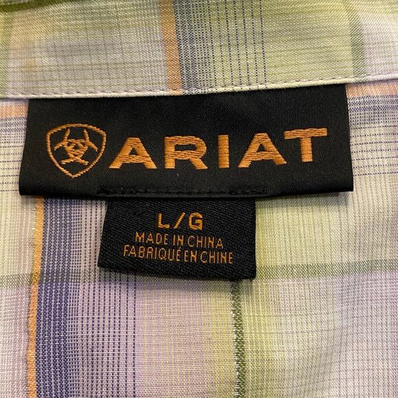 Ariat Women's Large Western Style Pearl Snap Button Up Shirt - Picture 8 of 9